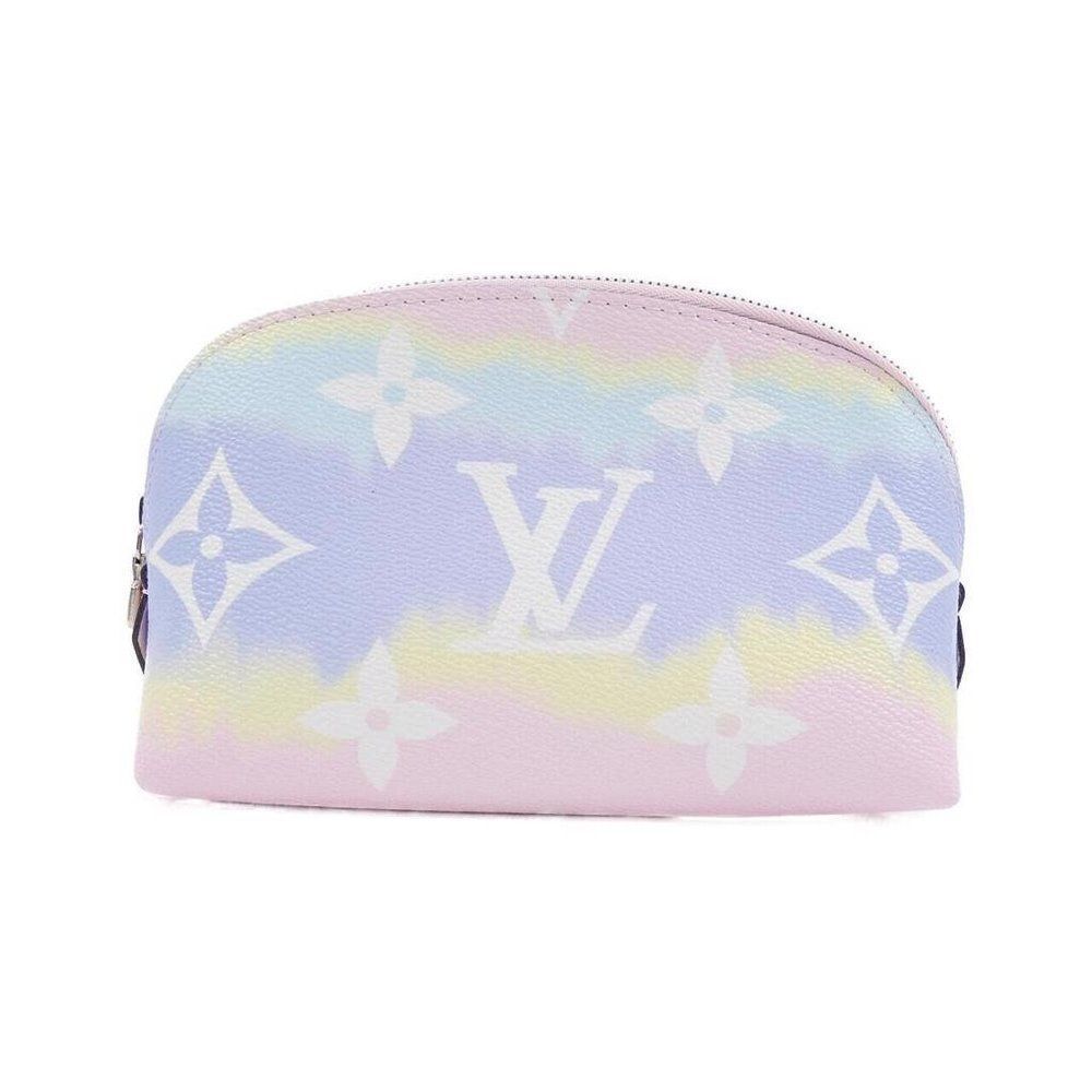 Authentic LOUIS VUITTON Monogram Giant Escale Cosmetic Pouch Pastel